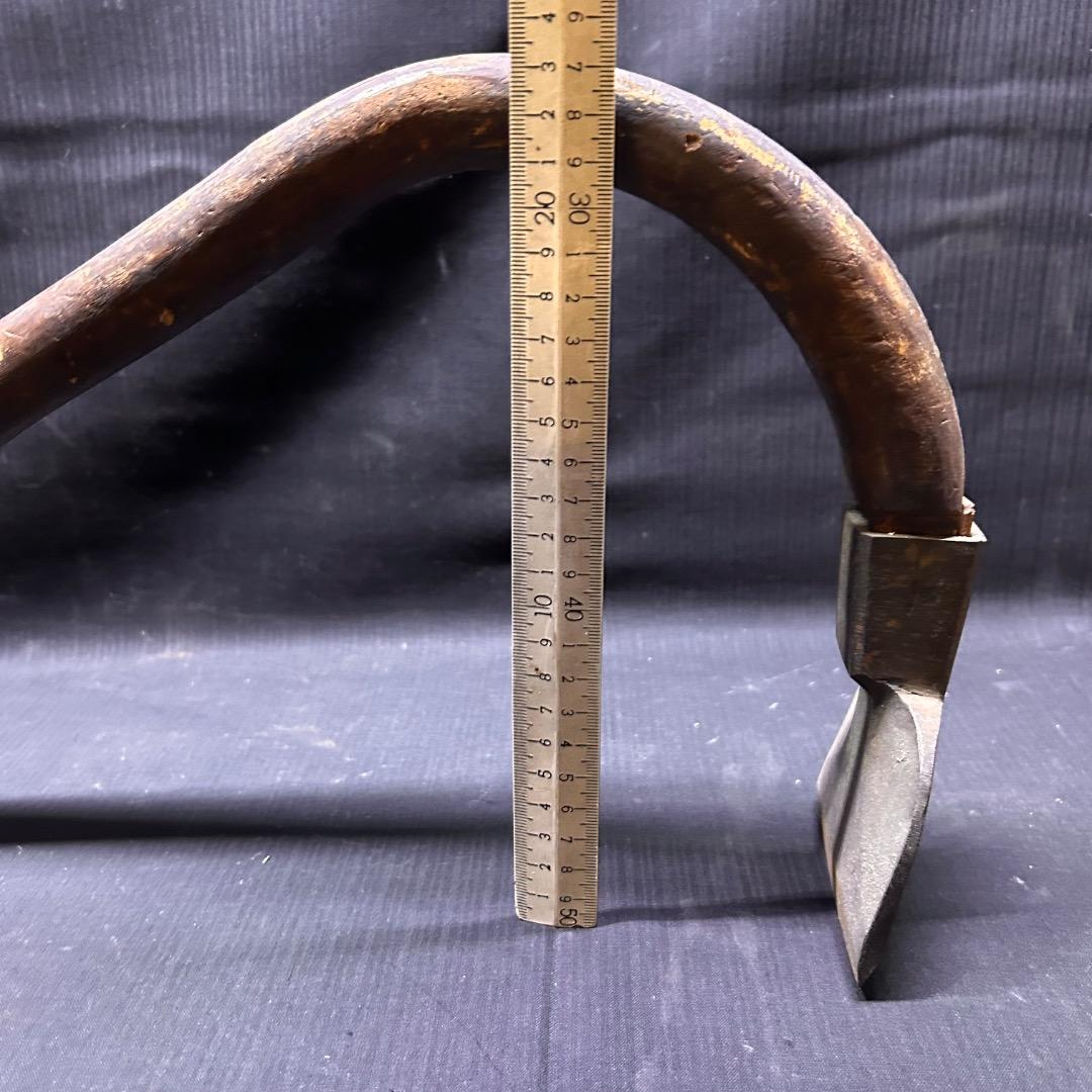 ▽Fc右1046 ちょうな ちょんな 古道具 古民具 大工道具 長期保管品