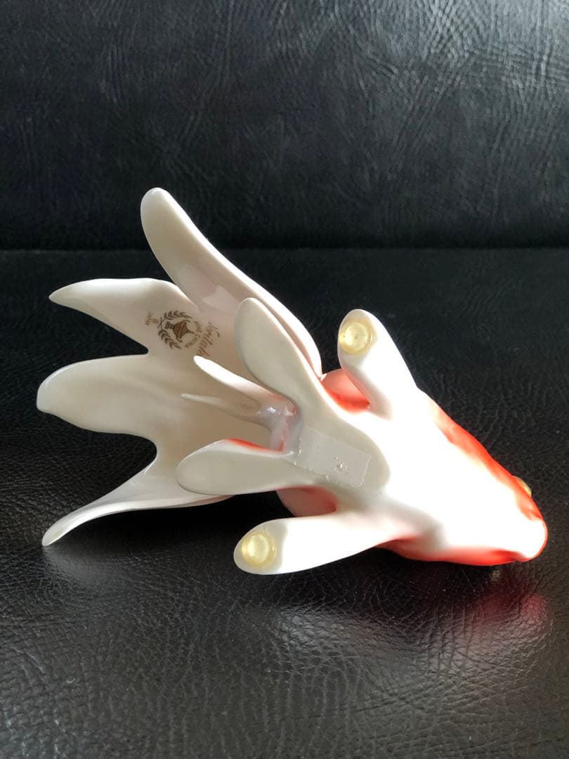 ノリタケ　フィギュリン　1970年代　 金魚置物　陶器　インテリア　則武