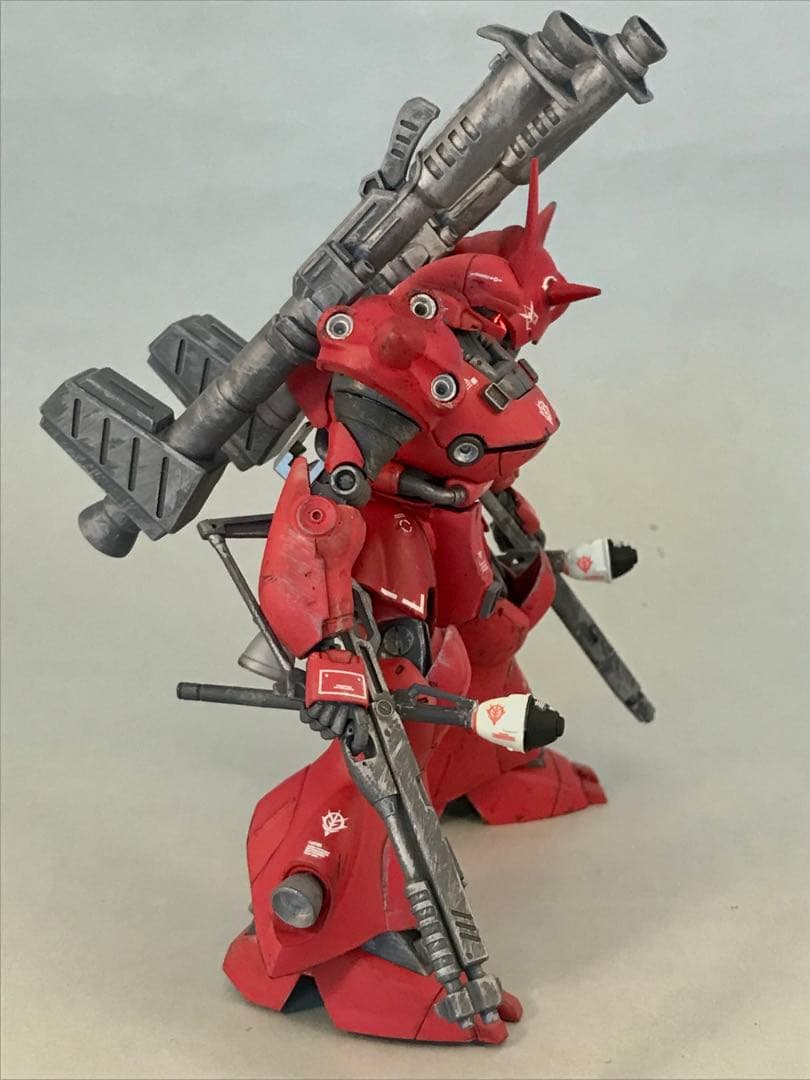 ガンプラ1/144赤いケンプファーHGモノアイLEDマグネット独立点灯ジャンク