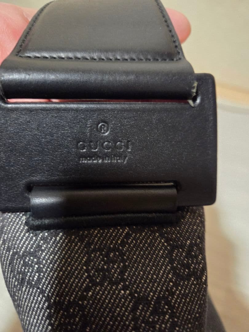 美品 GUCCI ggキャンバス アクセサリーポーチ ブラック
