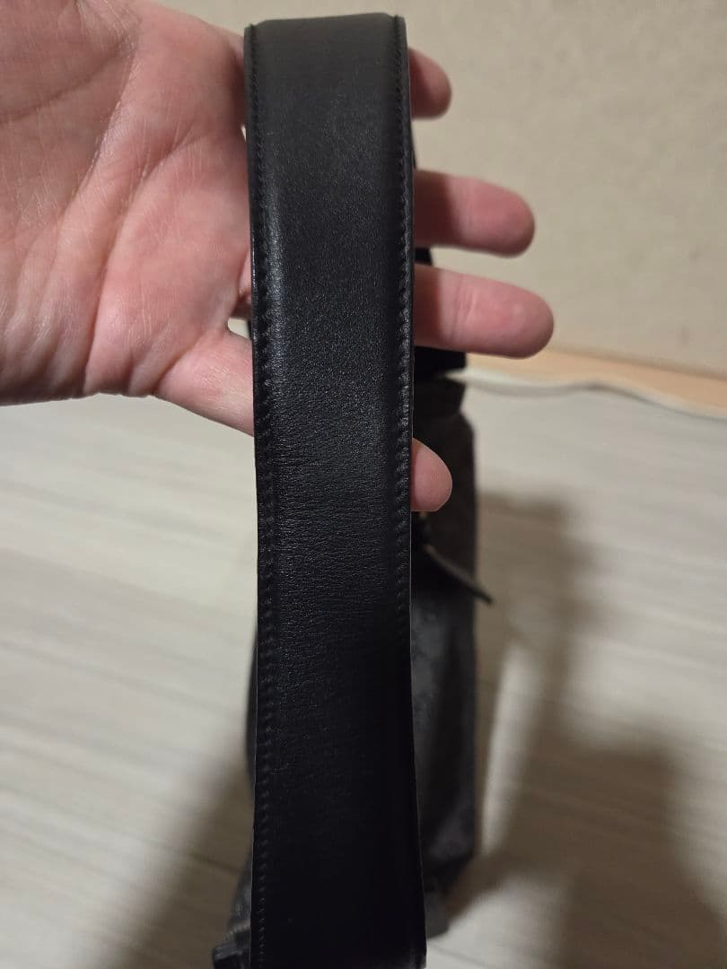 美品 GUCCI ggキャンバス アクセサリーポーチ ブラック