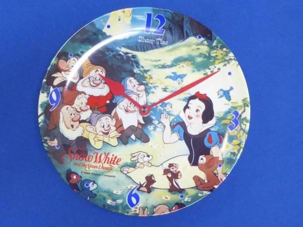 レトロ/ディズニー/白雪姫/七人の小人/精工舎『掛け時計』ウォールクロック/絵皿