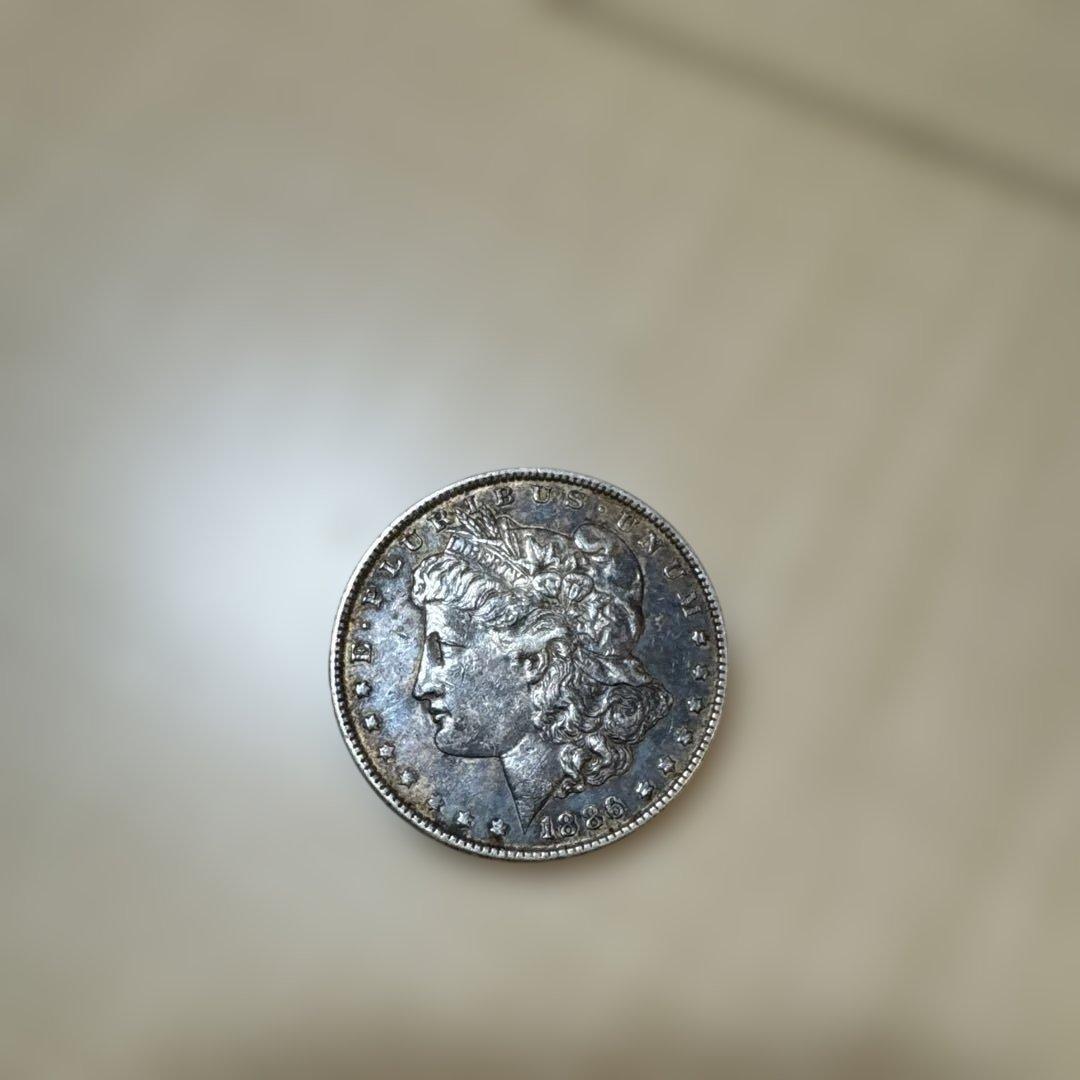 1886年 モルガンダラー銀貨　品位SV900　1ドルアメリカ 外国