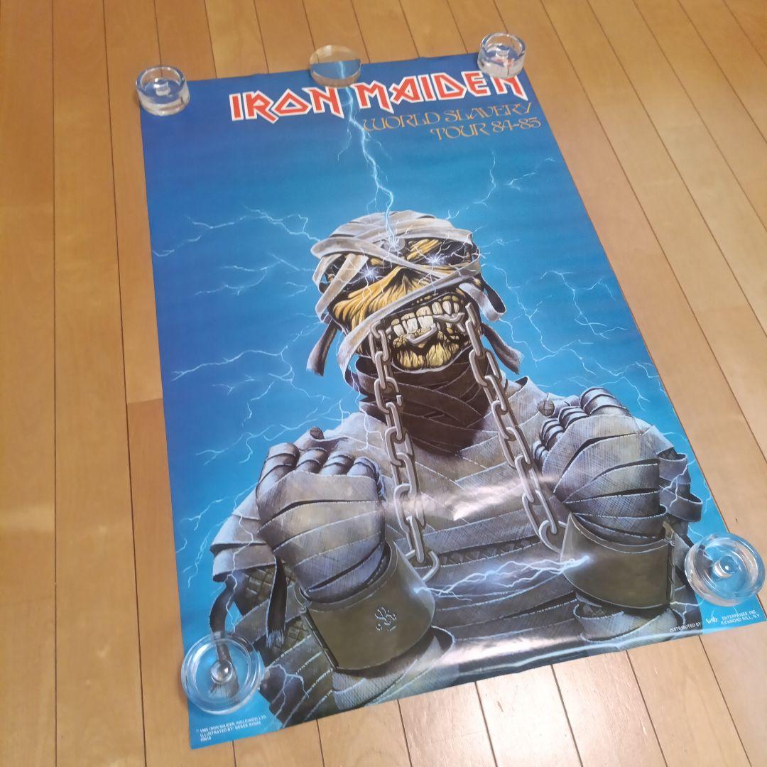 IRON MAIDEN ポスター 1985 WORLD SLAVERY TOUR