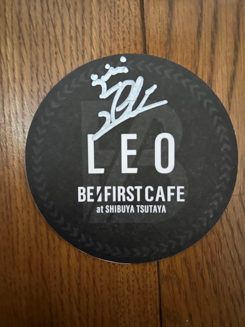LEO 直筆サイン入りコースター BE:FIRST CAFE