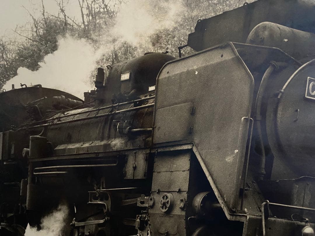 日本国有鉄道（国鉄）で使用されていたC58形蒸気機関車403号機写真パネル