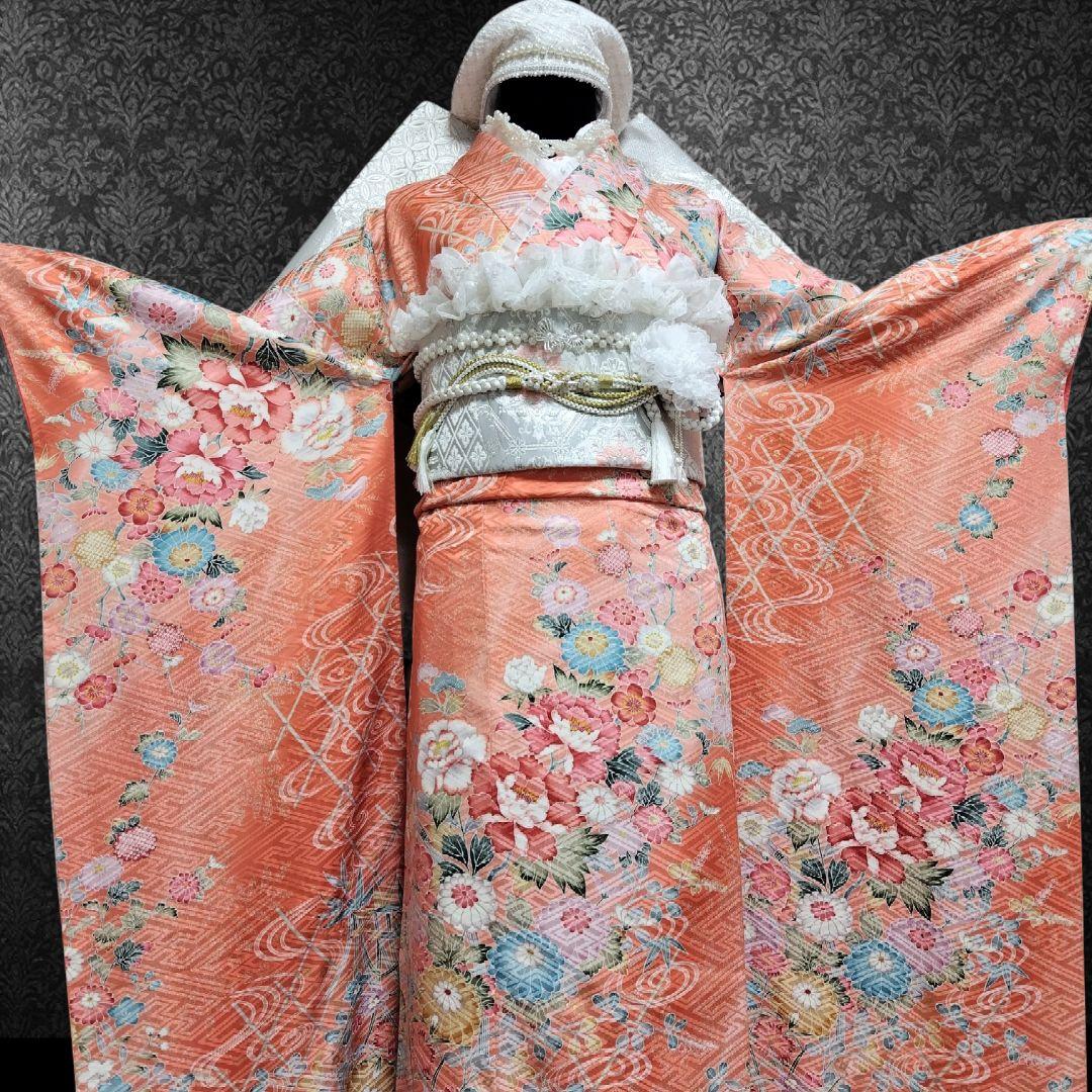 振袖フルセット(11点)・成人式・くすみ・高級百貨店御誂・金彩加工