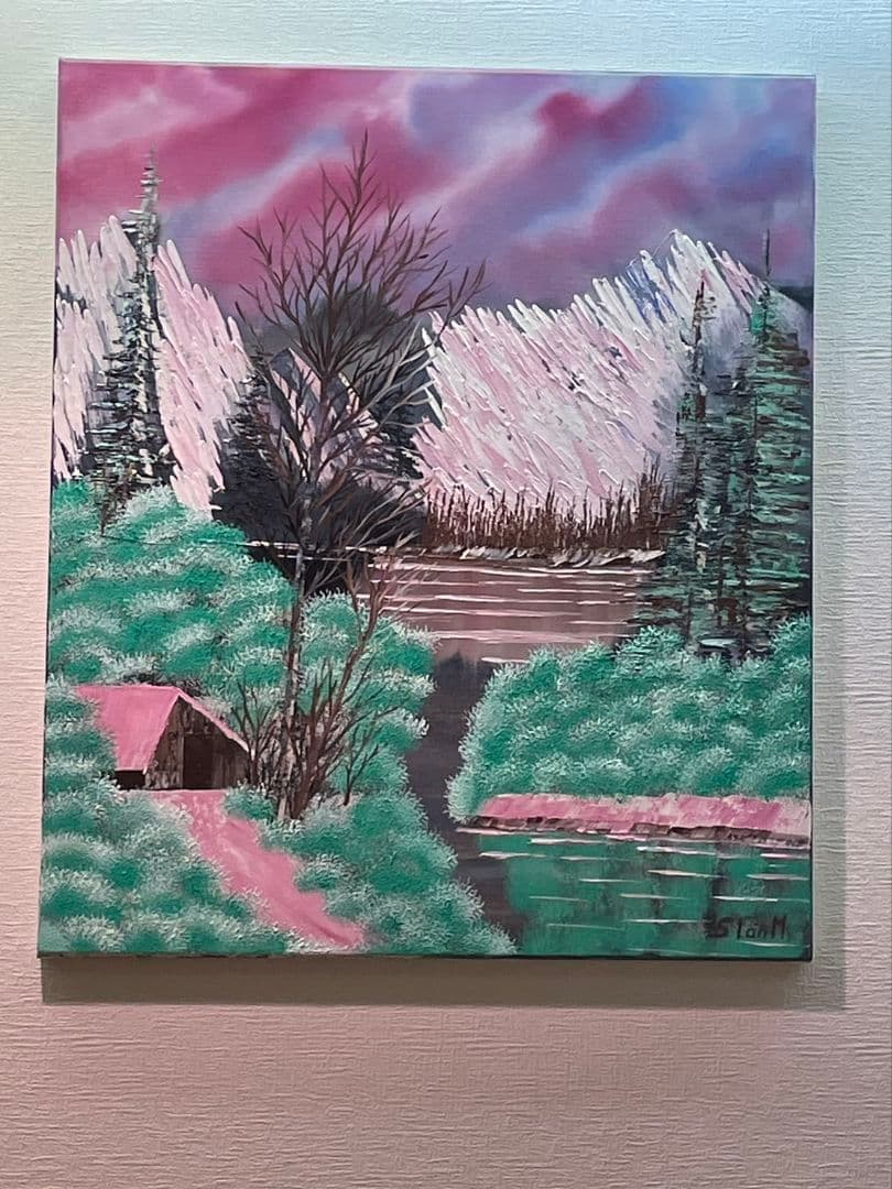 絵画 Winter Mountains