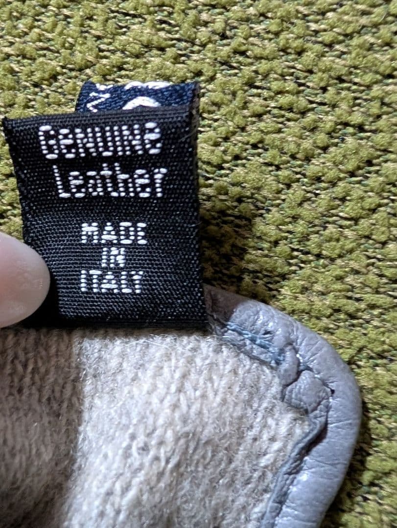 MEROLAメローラ 本革手袋 希少6.5 グレー イタリア