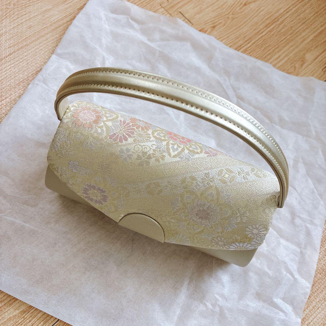 ◎ riri様◎ 金色 和装用バッグ 花柄刺繍 結婚式