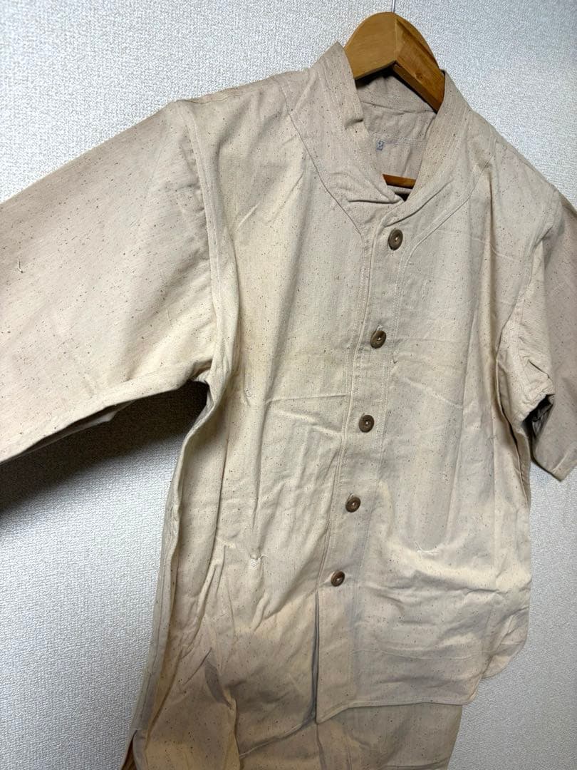 【金庫保管品】戦前戦中　野球ユニフォーム上下未使用品　JAPANVINTAGE