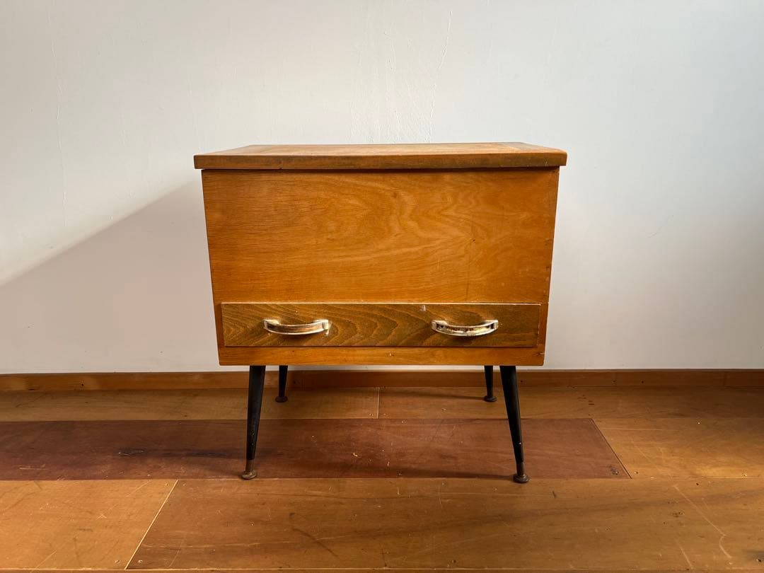 【Jasmine】ビンテージ 裁縫 ソーイング 収納テーブル