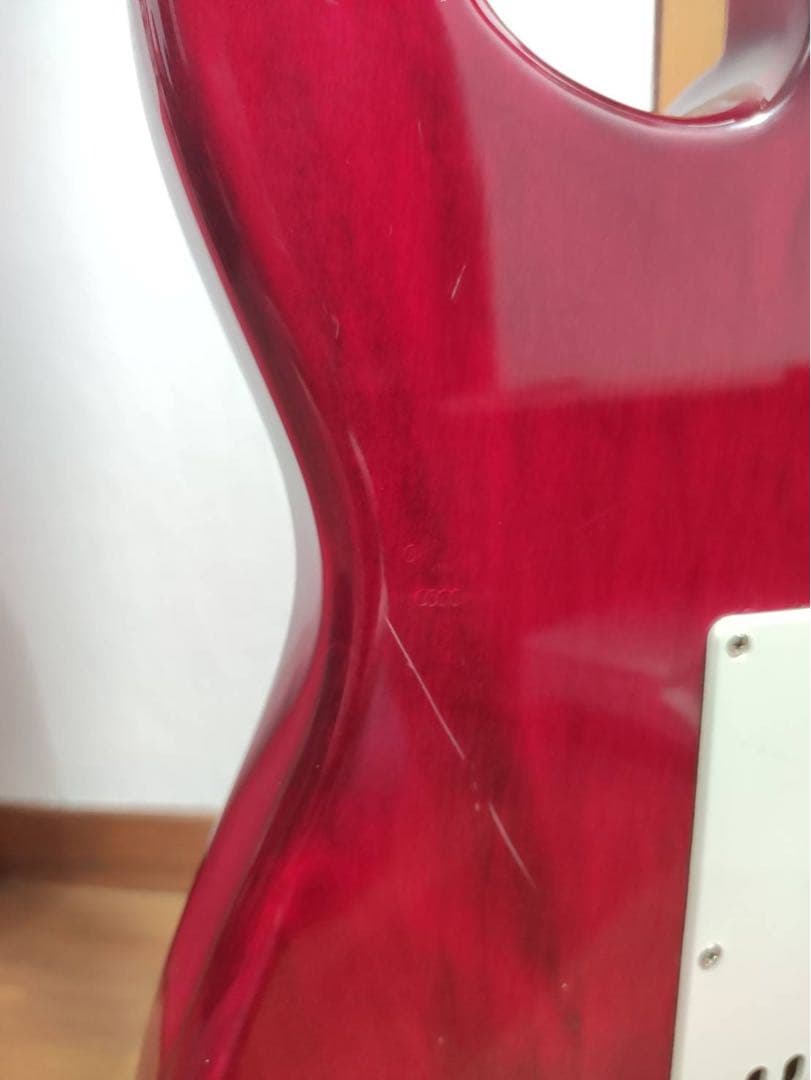 レッド エレキギター シングルコイル