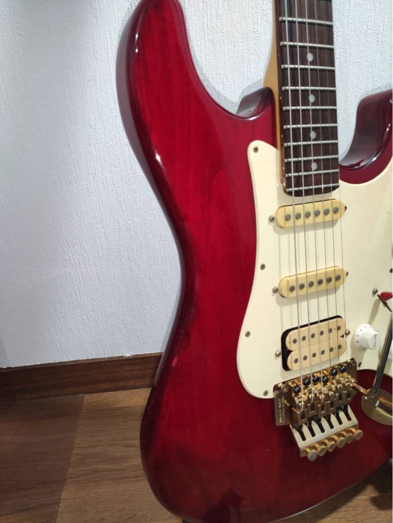 レッド エレキギター シングルコイル