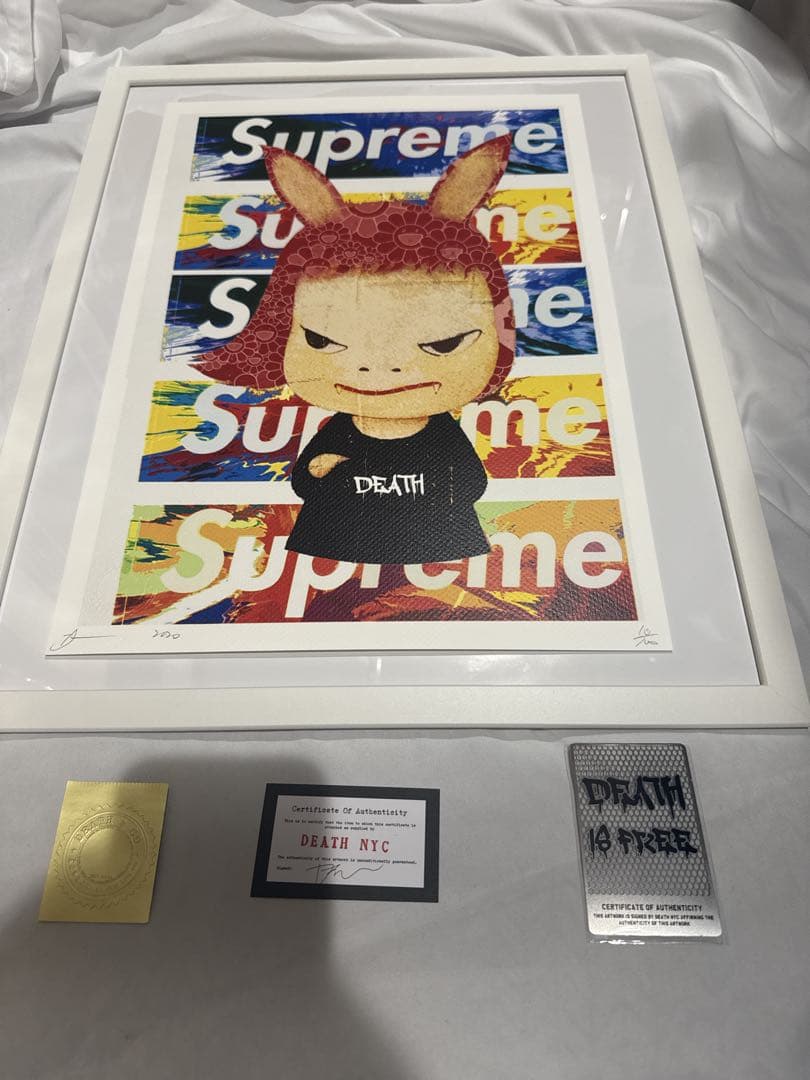 DEATH NYC 現代アートポスター　世界100枚限定supreme 奈良美智