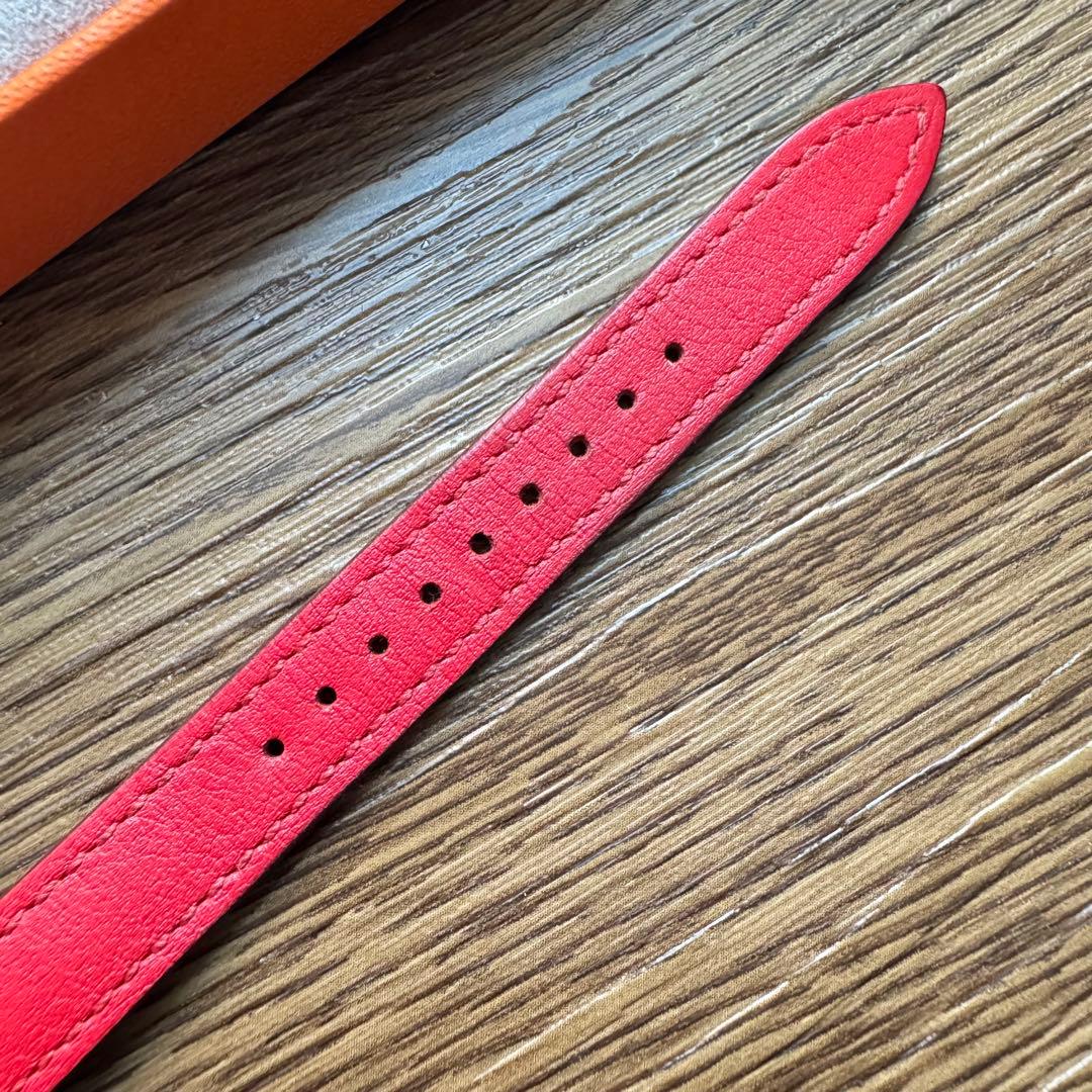 2470 Apple Watch エルメス　ルージュドゥクール　二重　レザー