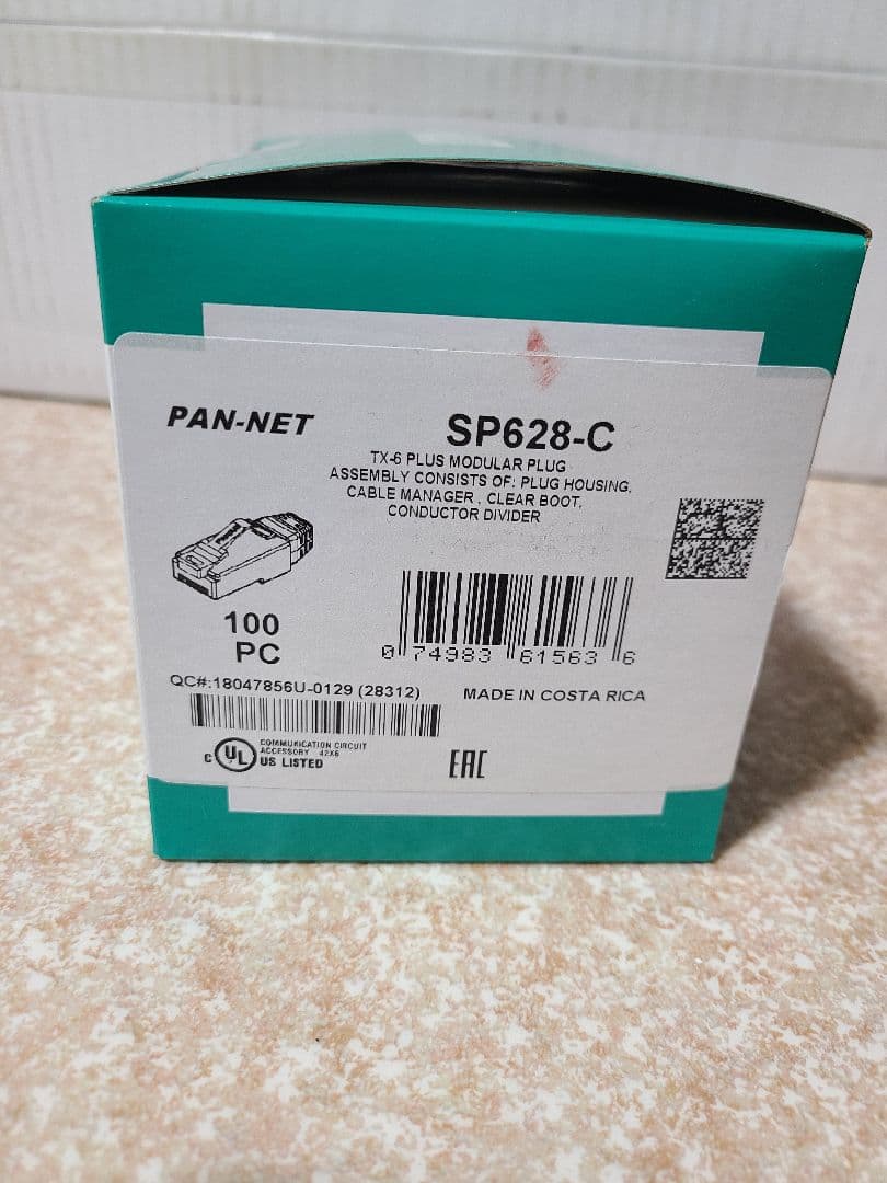 【最終値下げ】PAN-NET SP628-C RJ45モジュラープラグ100個入