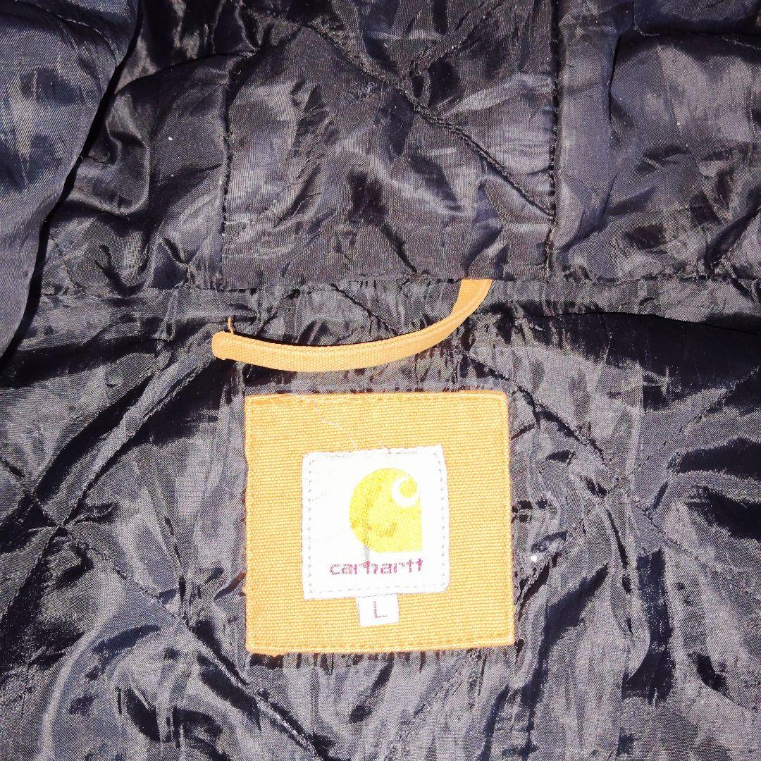 カーハート　アクティブジャケット　ペンキ　Ｌ　ブラウン　キルティング　ペイント