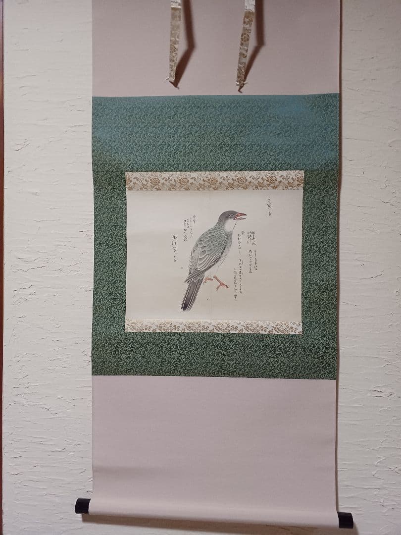 江戸屋の原画　掛け軸 　1265x540mm E818 三寳鳥　春木南溟