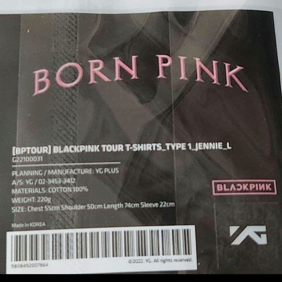 BLACKPINK BORNPINK Tシャツ TYPE1 ジェニ jennie