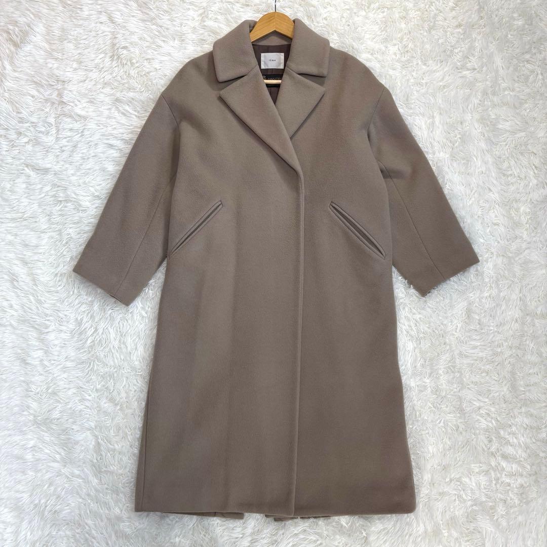 【美品✨】IENA MANTECO チェスターコート ロング モカベージュ S