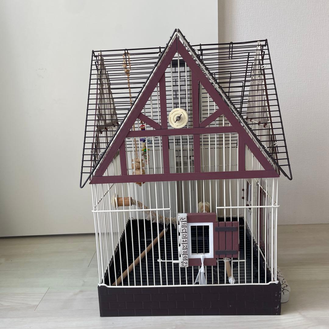 インコ　ケージ　鳥かご　輸入品　小鳥　オカメインコ　中型インコ　小型　hoei