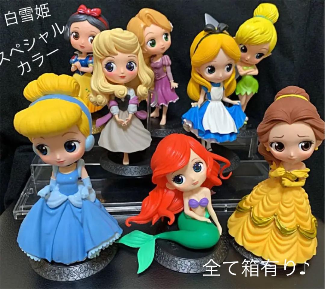 Qposket ディズニー プリンセスセット☆白雪姫ゴールド台座バージョン