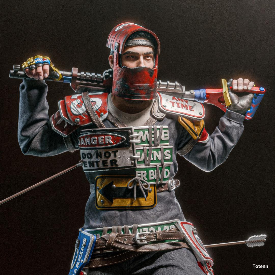 1/8　未塗装 未組立　【 サバイバー RUST 】フィギュア　ガレージキット