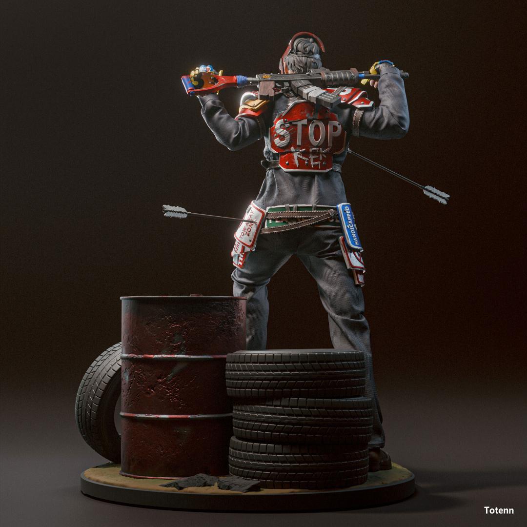 1/8　未塗装 未組立　【 サバイバー RUST 】フィギュア　ガレージキット