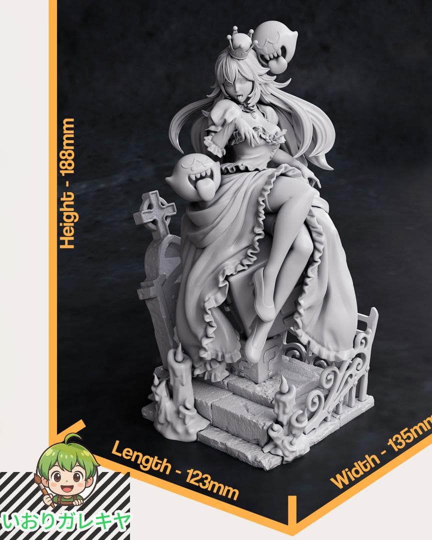 1/10　未塗装 未組立　フィギュア　ガレージキット 【 Boo Boo 】