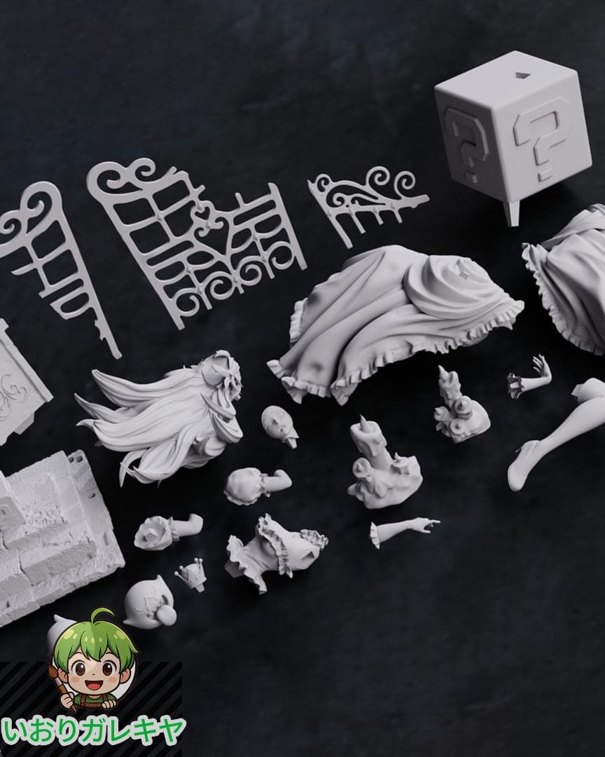 1/10　未塗装 未組立　フィギュア　ガレージキット 【 Boo Boo 】