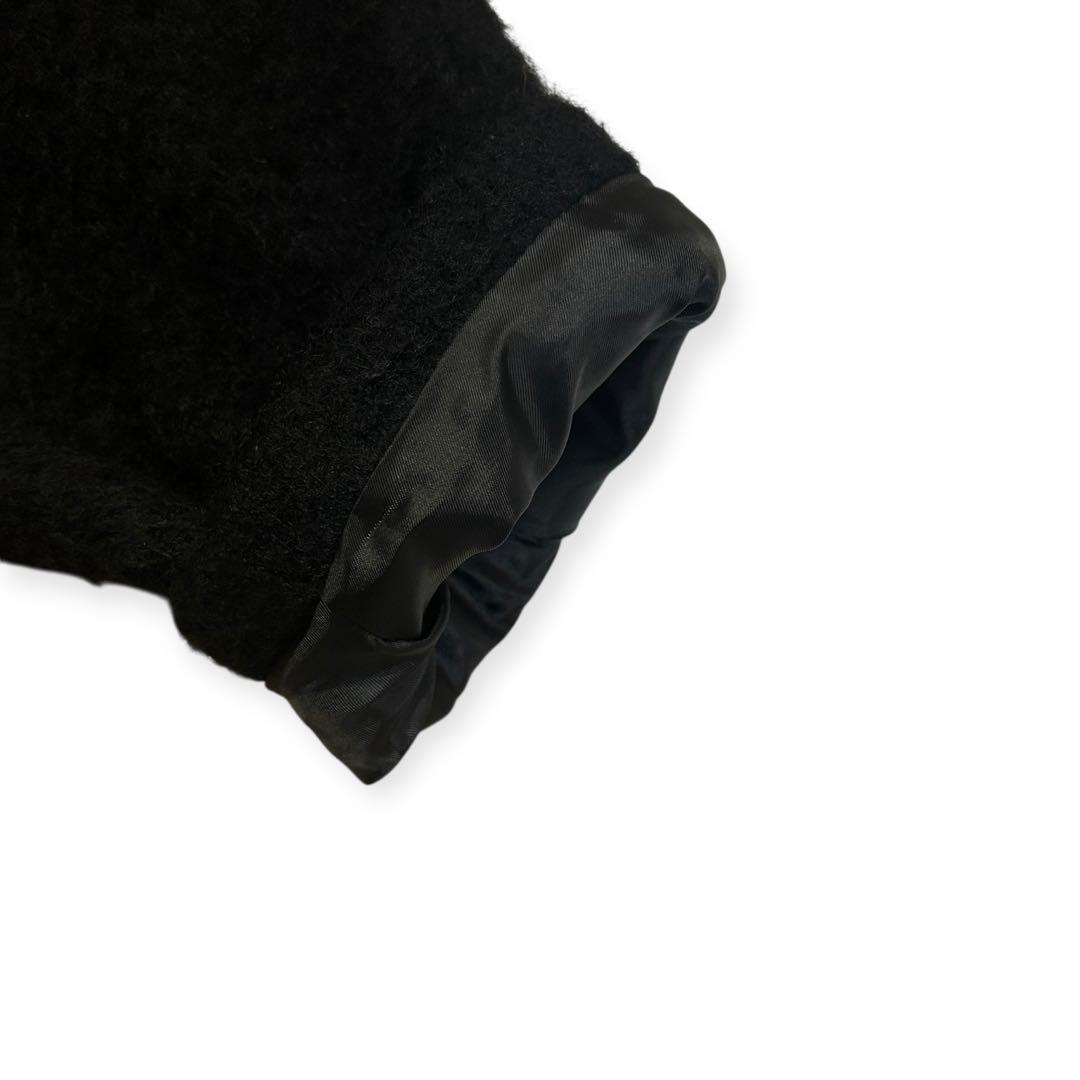 CLANE ミックスシャギーレディコート モヘヤ混 1 ブラック