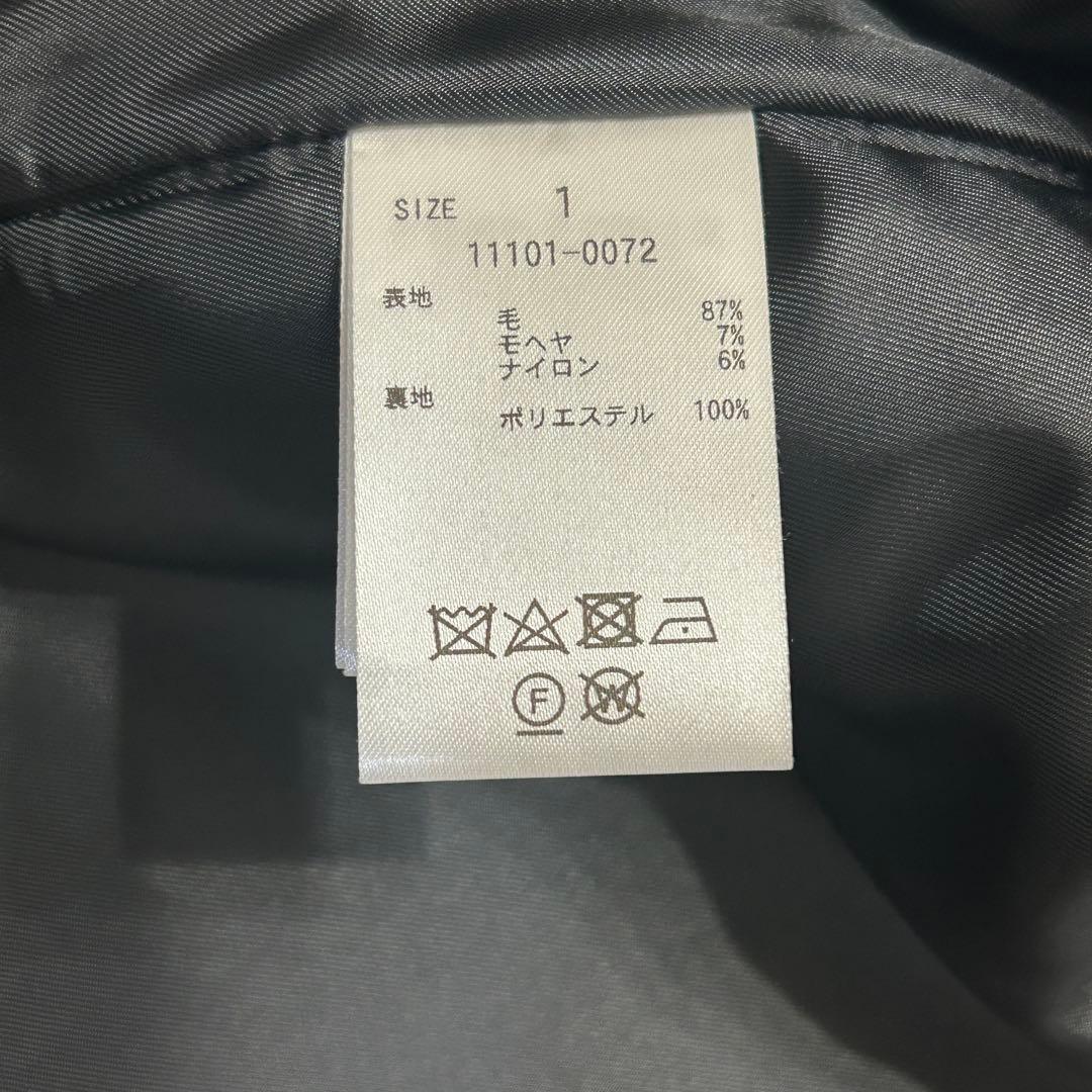 CLANE ミックスシャギーレディコート モヘヤ混 1 ブラック