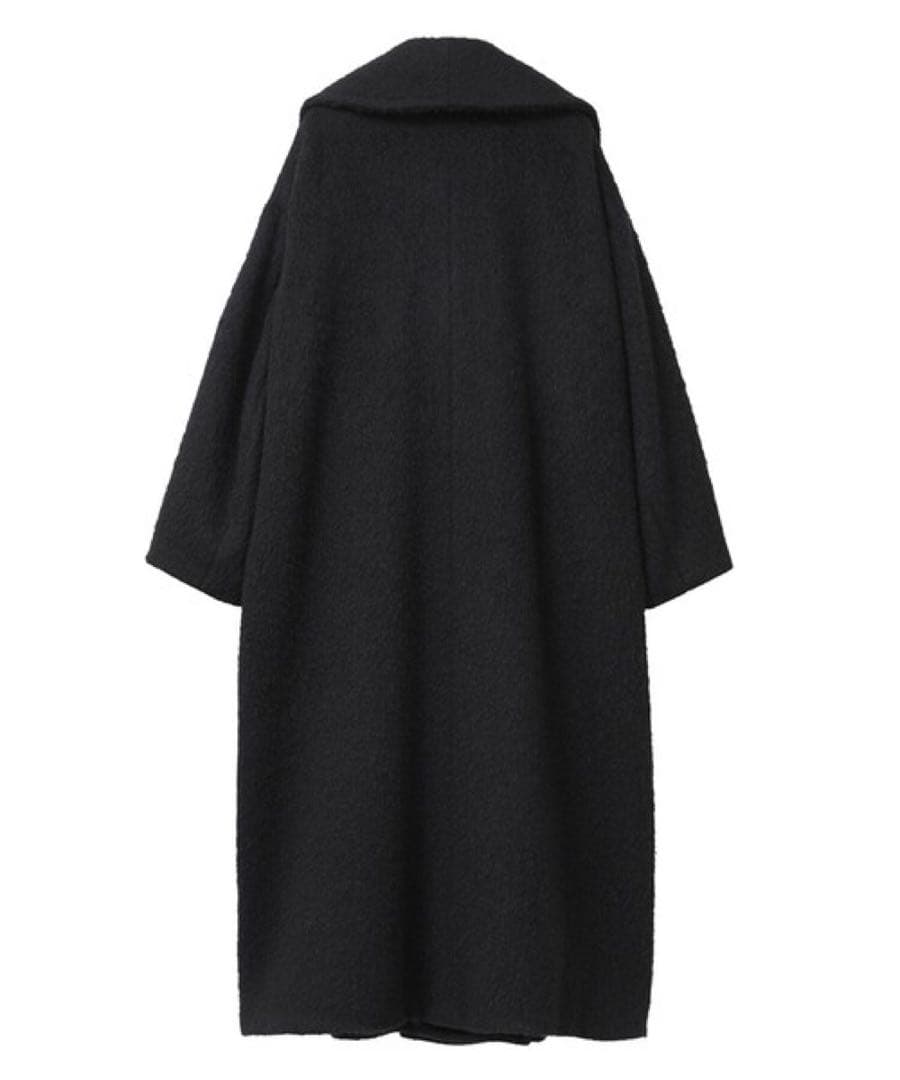 CLANE ミックスシャギーレディコート モヘヤ混 1 ブラック