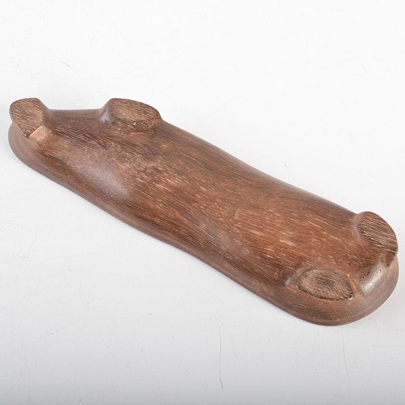 天然石　鑑賞石　菊花石　置物　重さ約1127g　唐木台付　C　R7298