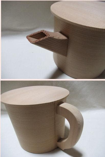 茶道具　曲木水次　紙箱付