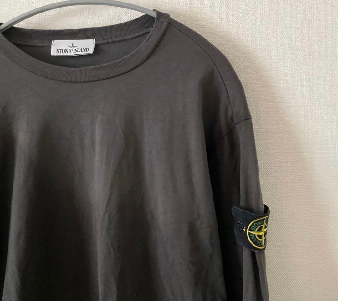 STONE  ダークグレー ロングスリーブTシャツ