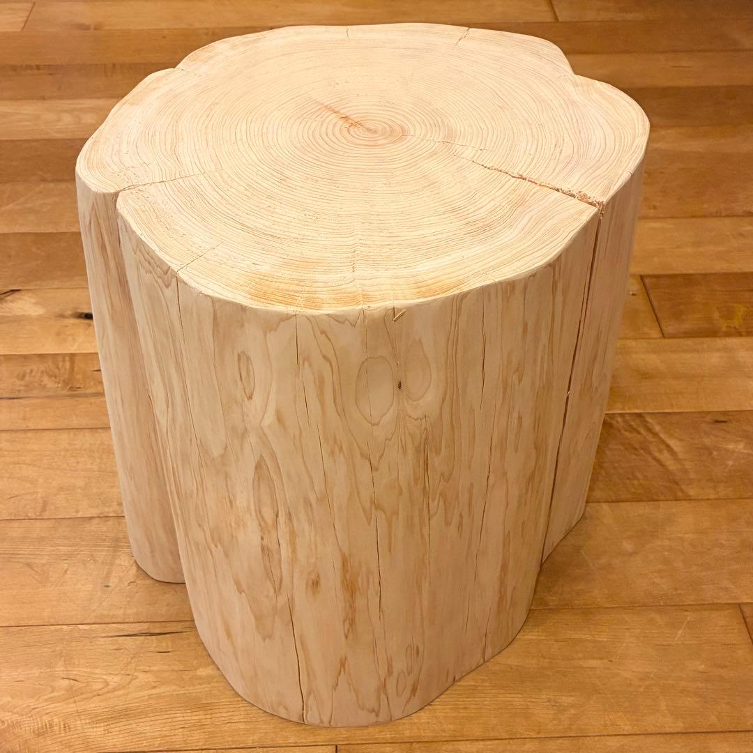 檜　丸太　椅子　スツール　No.1292