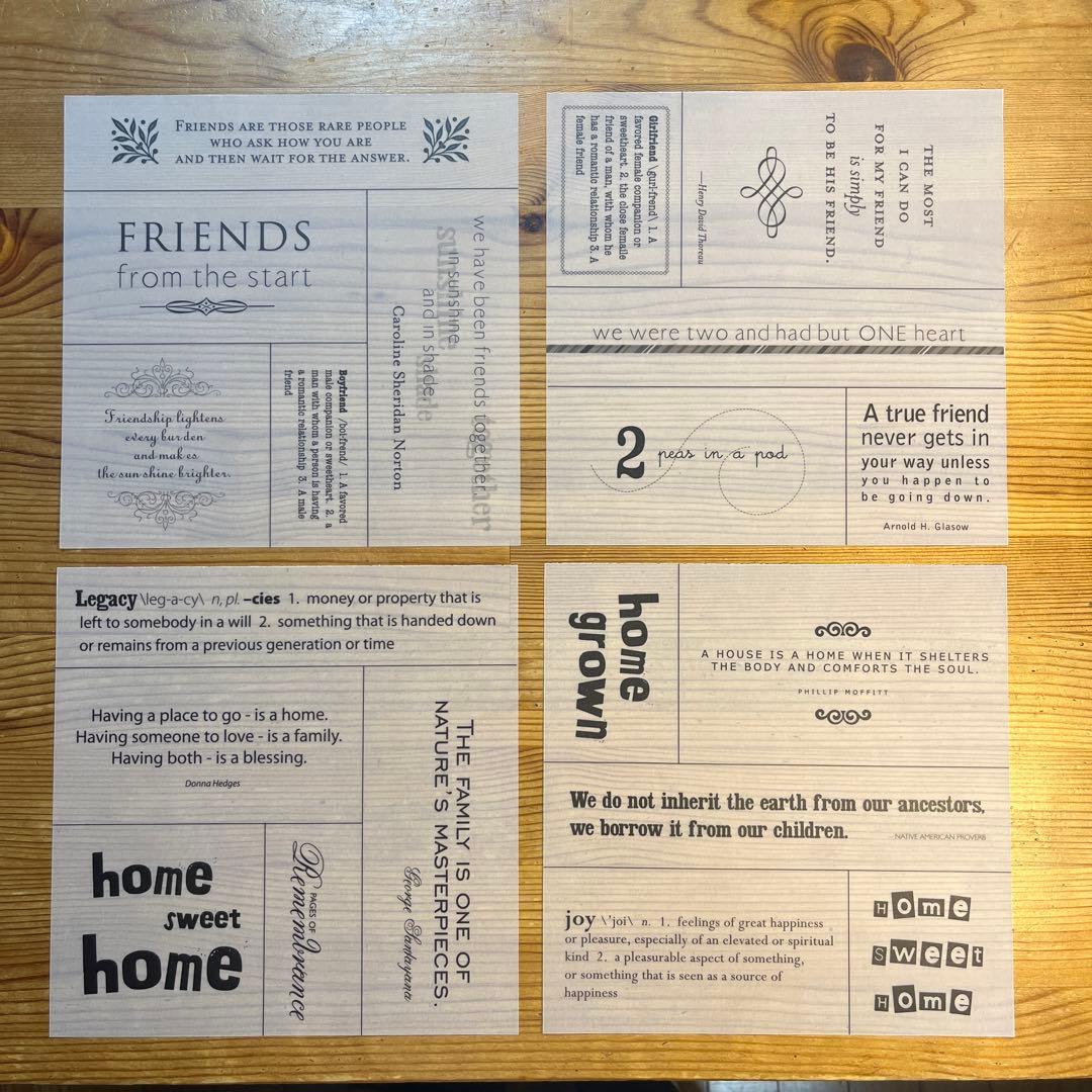 スクラップブック用　デザイン用紙　ステッカー