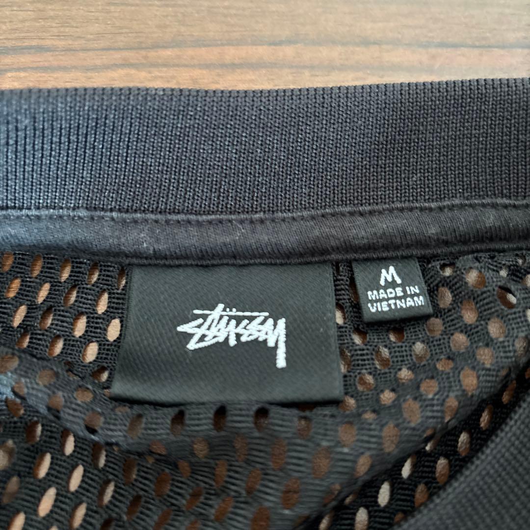 STUSSY TEAM JERSEY 80 ブラック　メッシュ M