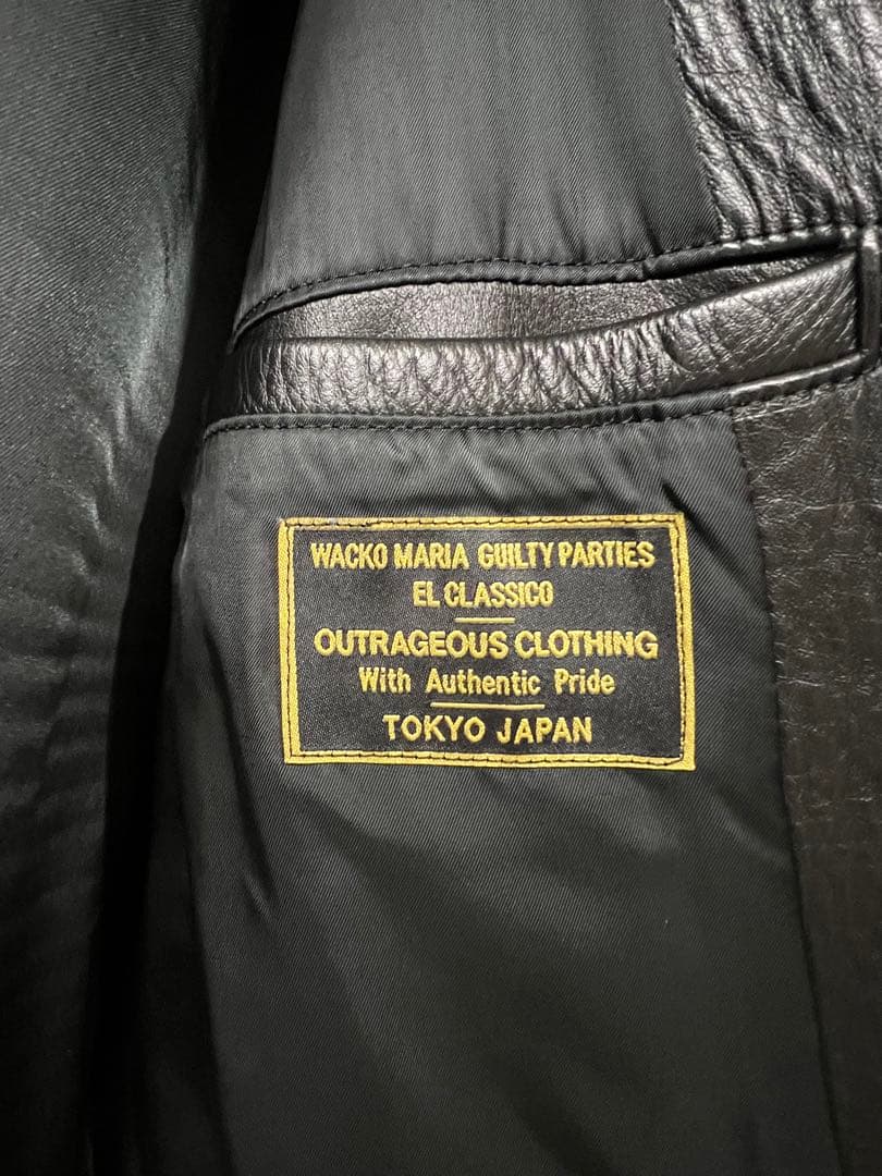 美品WACKO MARIA シングル ライダースジャケット 牛革 本革日本製