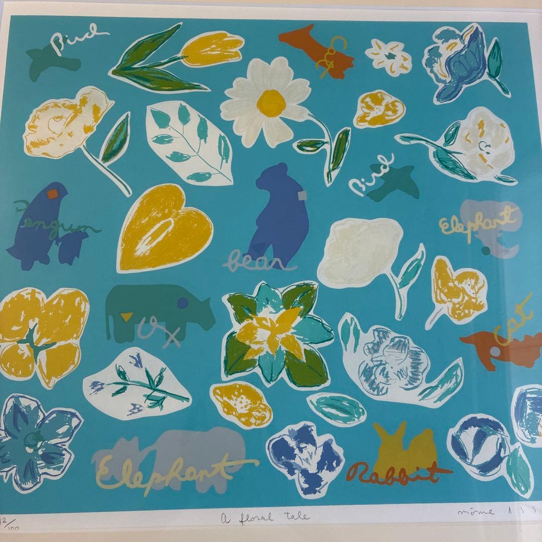 浅野モオム　版画　a floral tale