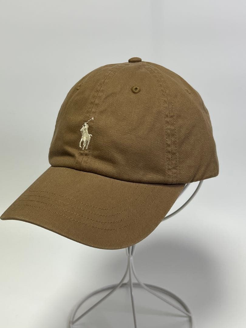 【新品・正規品】POLO Ralph Laurenカーキ ベースボールキャップ
