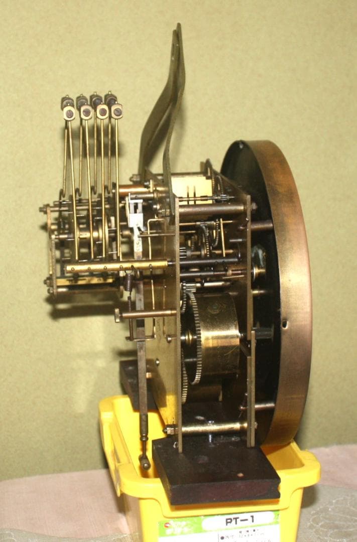 可動品　ユンハンス　ウエストミンスター　柱時計　チャイム