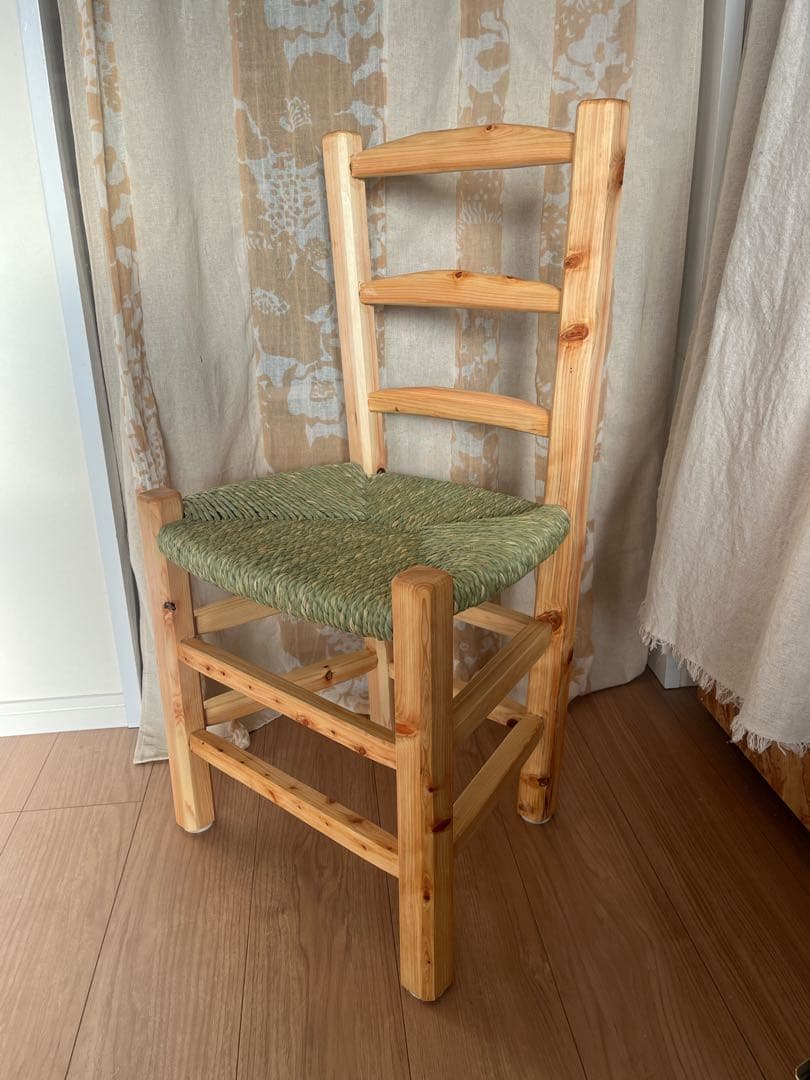 ゴッホの椅子　木製椅子　い草