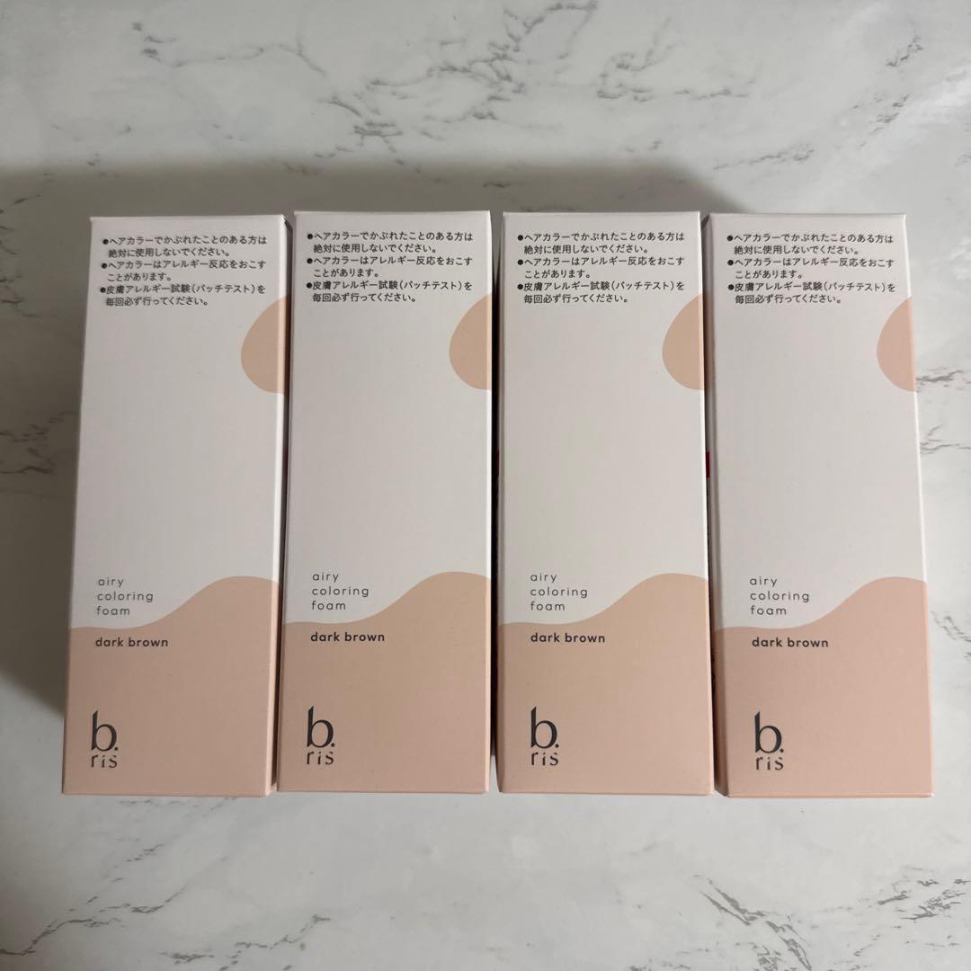 b risエアリーカラーリングフォーム ダークブラウン 4個セット