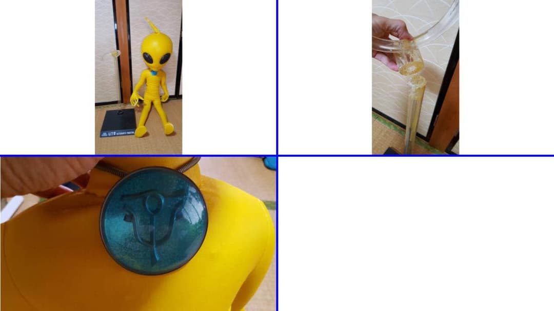 ＿＿＿超レア 身長約150cm宇宙人 日清焼きそばUFO 景品