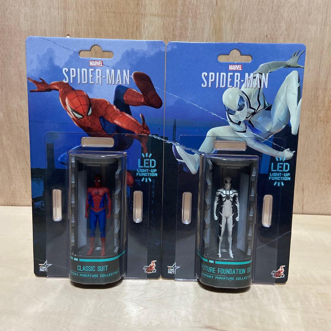 （新品未開封）スパイダーマン 格納庫LEDフィギュアセット　5体セット