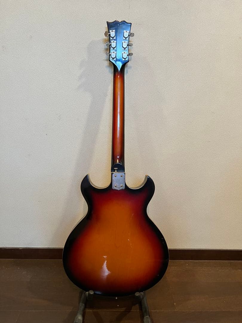 ジャンク　希少個体　左利き用　国産ビザールギター　Honey製　1960代年製