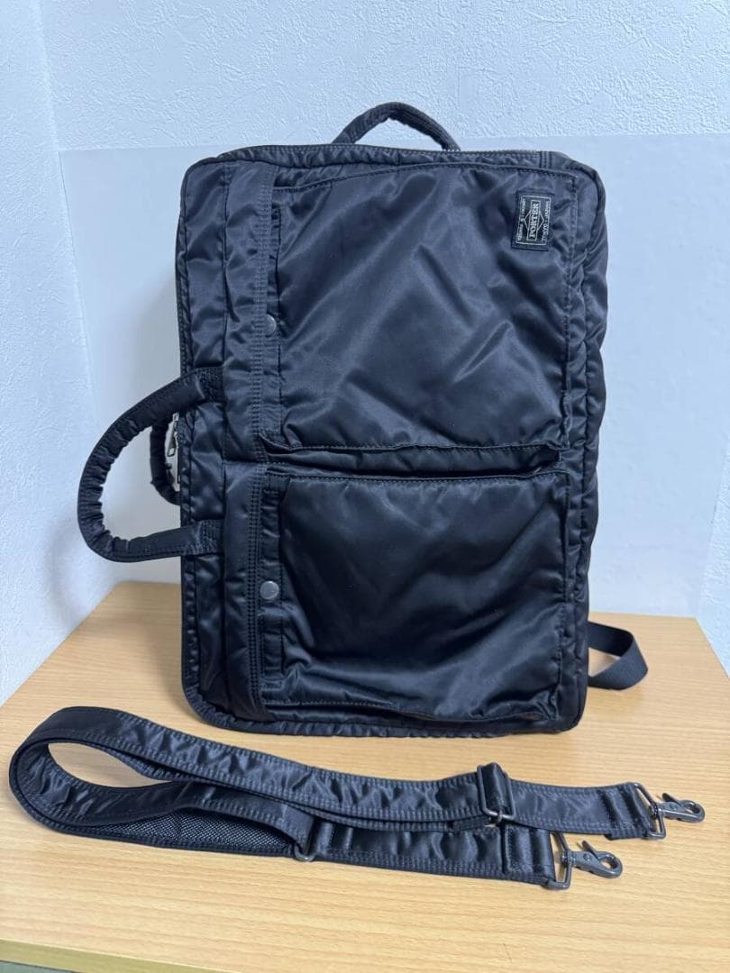 完売品 PORTER TANKER 3WAY BRIEFCASE 2層式 黒